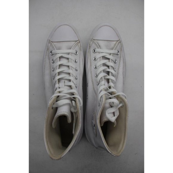 Converse Chuck Taylor Women's 13 Men's 11 All Star Lugged 2.0 Hi White LEATHER - Picture 9 of 10